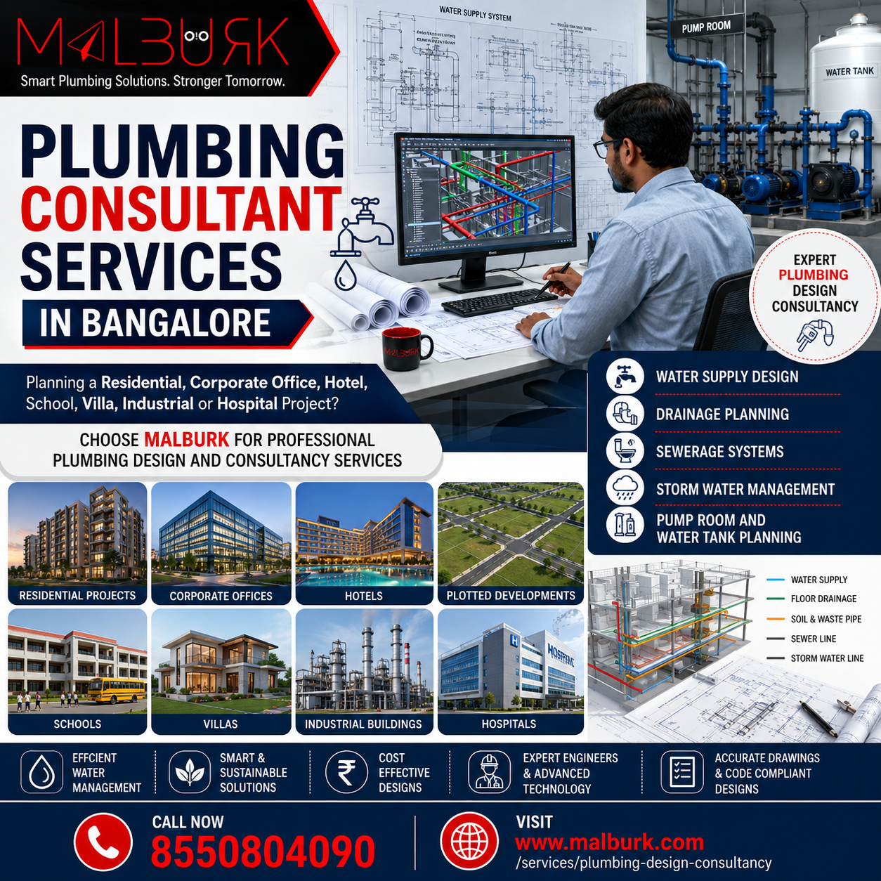 Plumbing Consultant for School Projects in Bangalore
